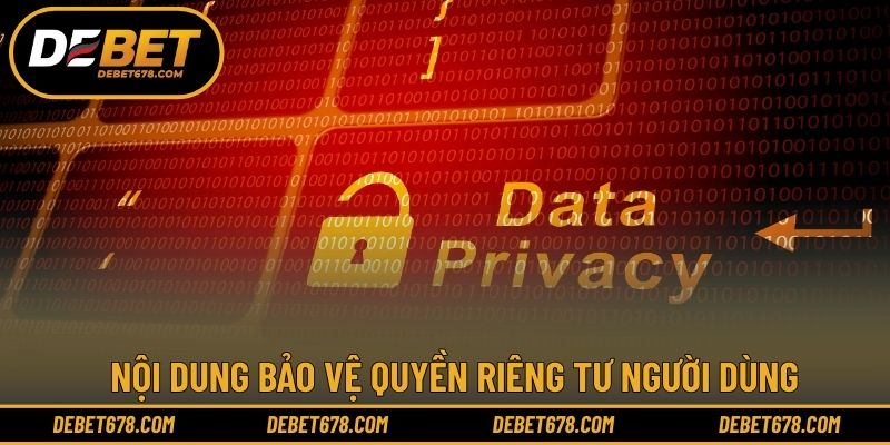 Nội dung bảo vệ quyền riêng tư người dùng